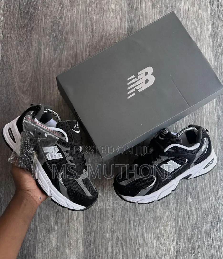 Classic New Balance 530 Black/Grey Sneakers Size 36-45