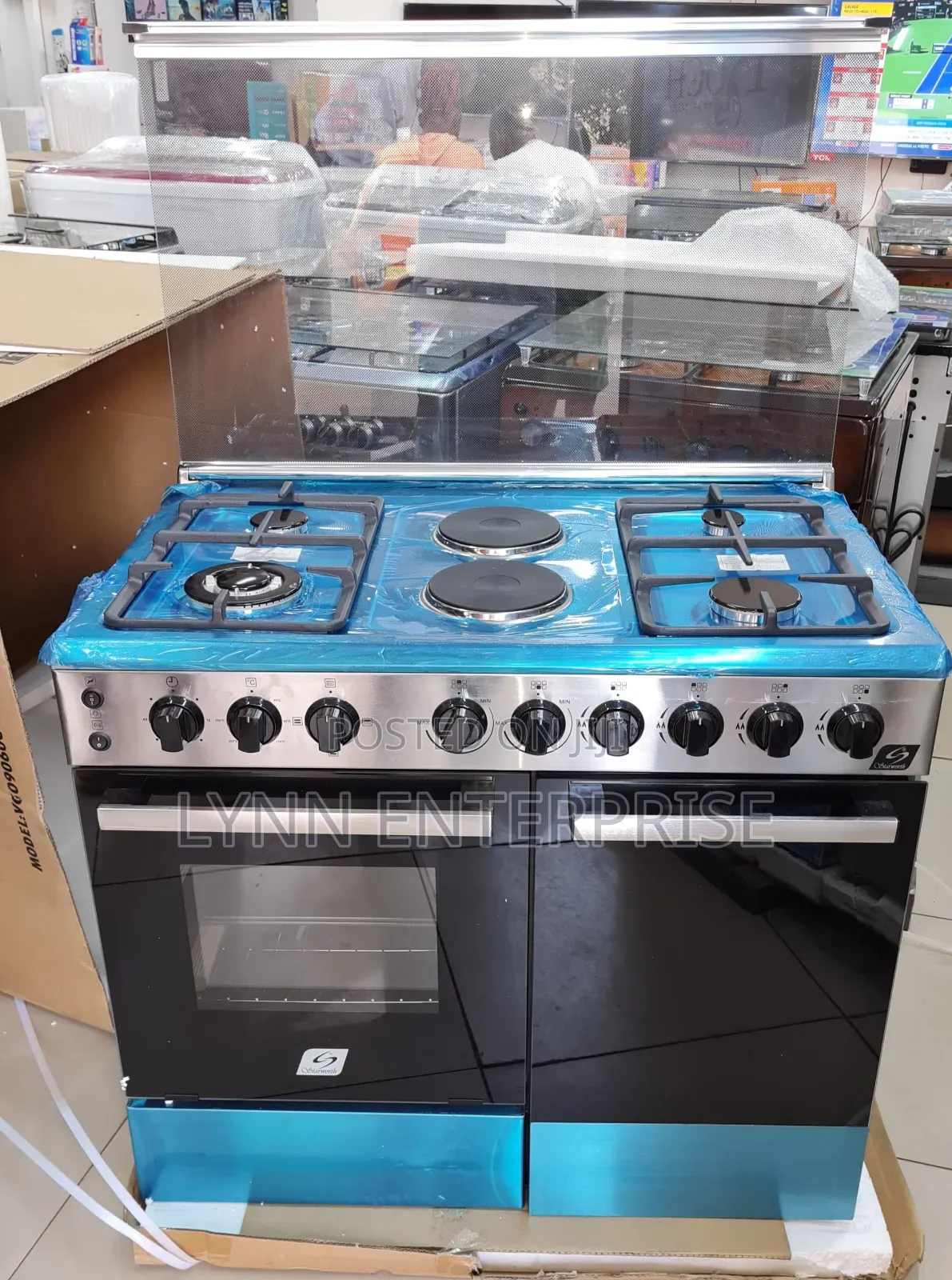 60*90 Starworth 4+2 Stainless Steel Cooker With Electric Oven