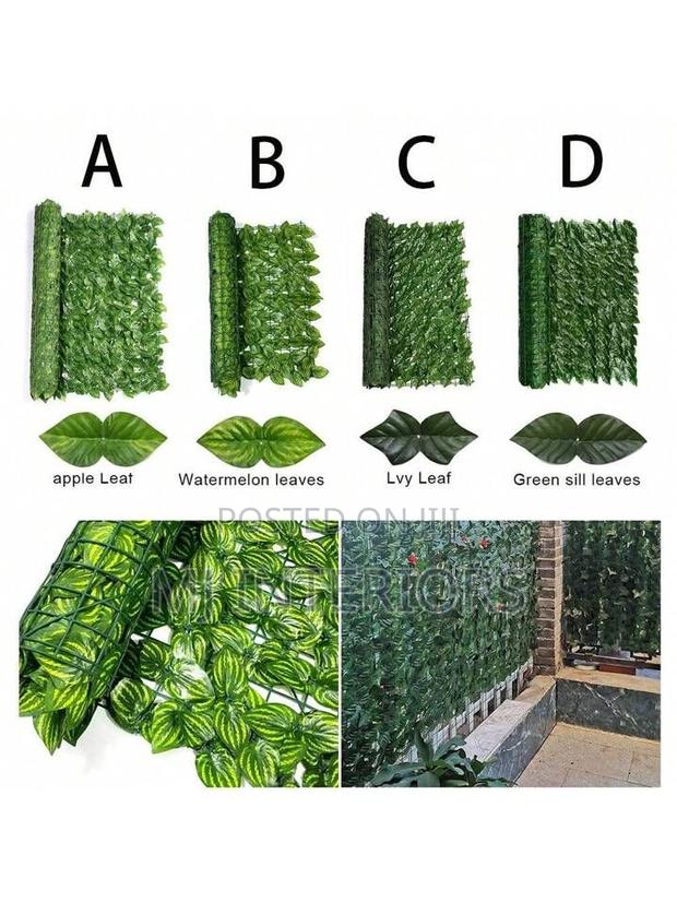 Premium Artificial Green Privacy Hedge Fence - 1m X 3m Roll
