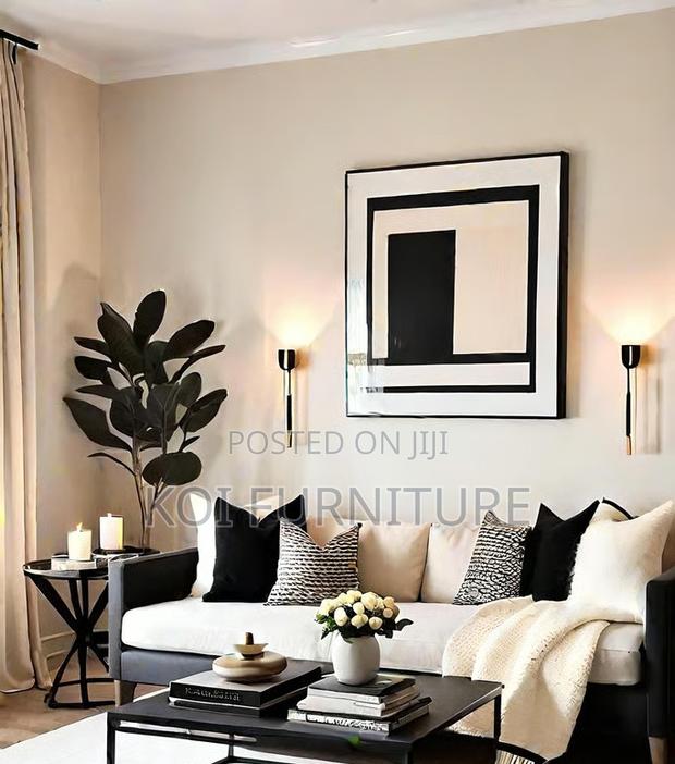 Coffee Table; Rectangular Marble Top Home Coffee Table - thumbnail 4