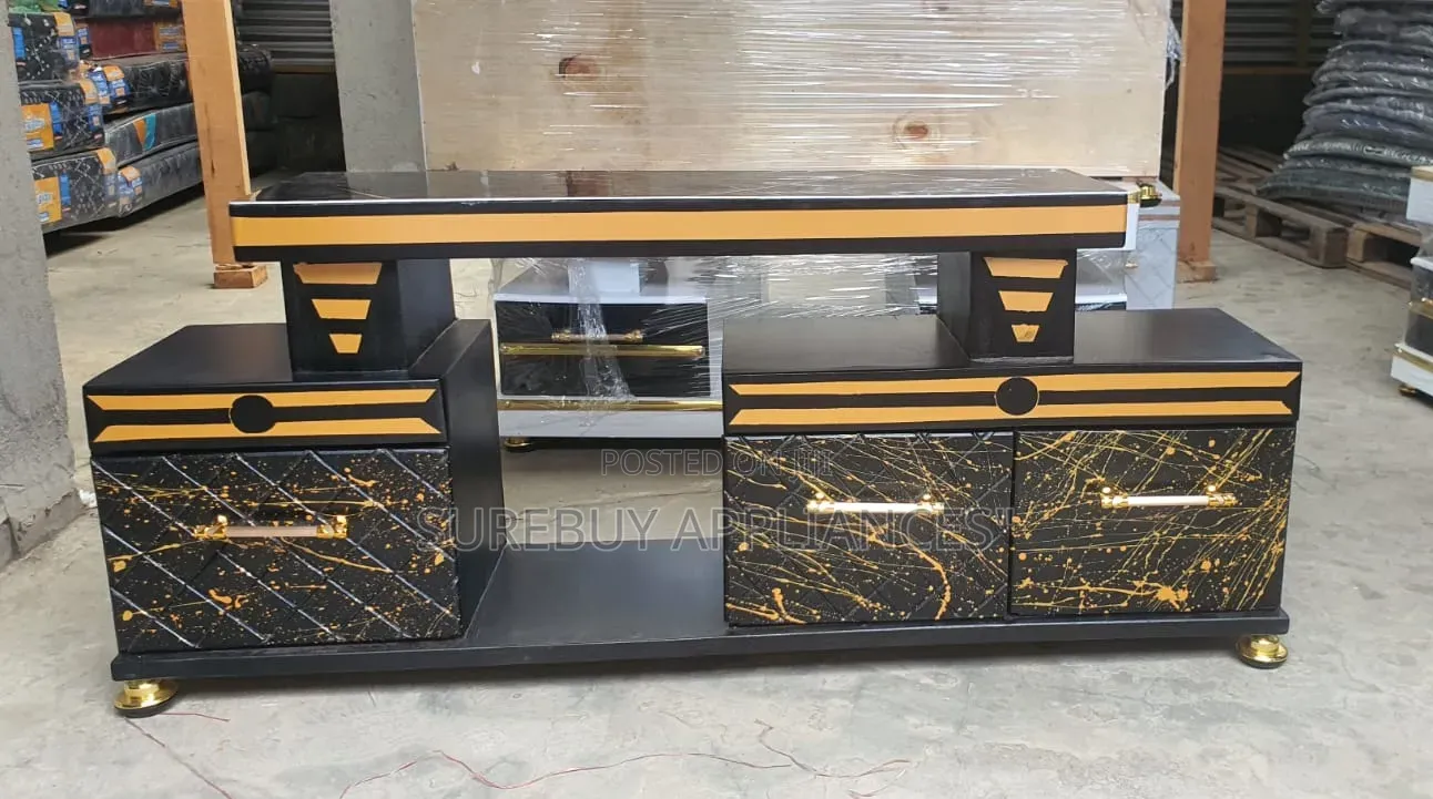 Luxury Executive Marble Finish Tv Console