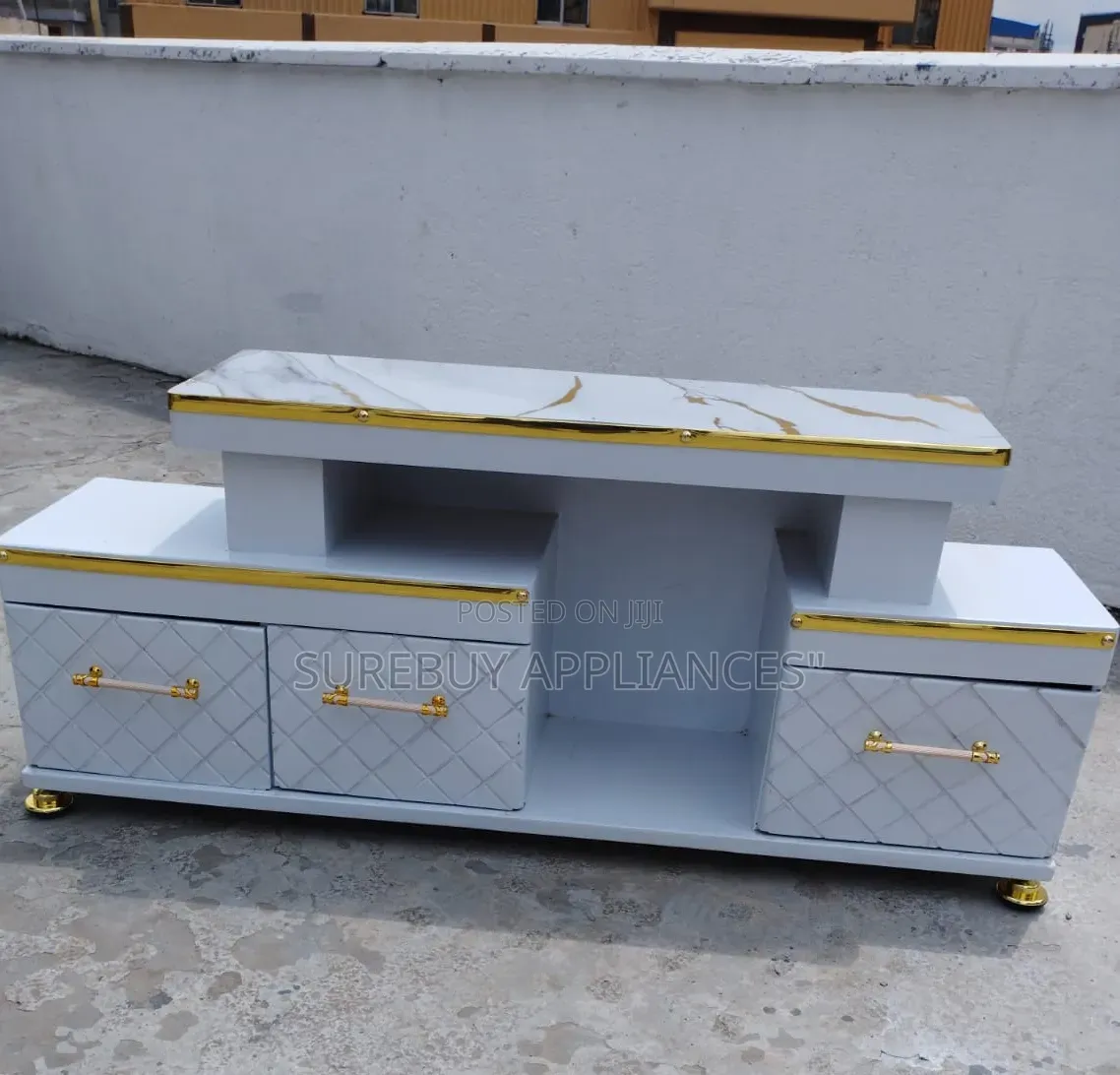Executive Marble Tv Stand Unit