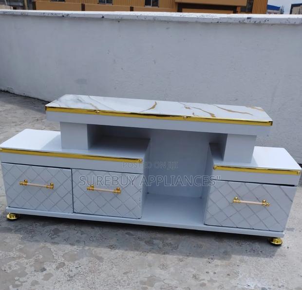 Executive Marble Tv Stand Unit - main view
