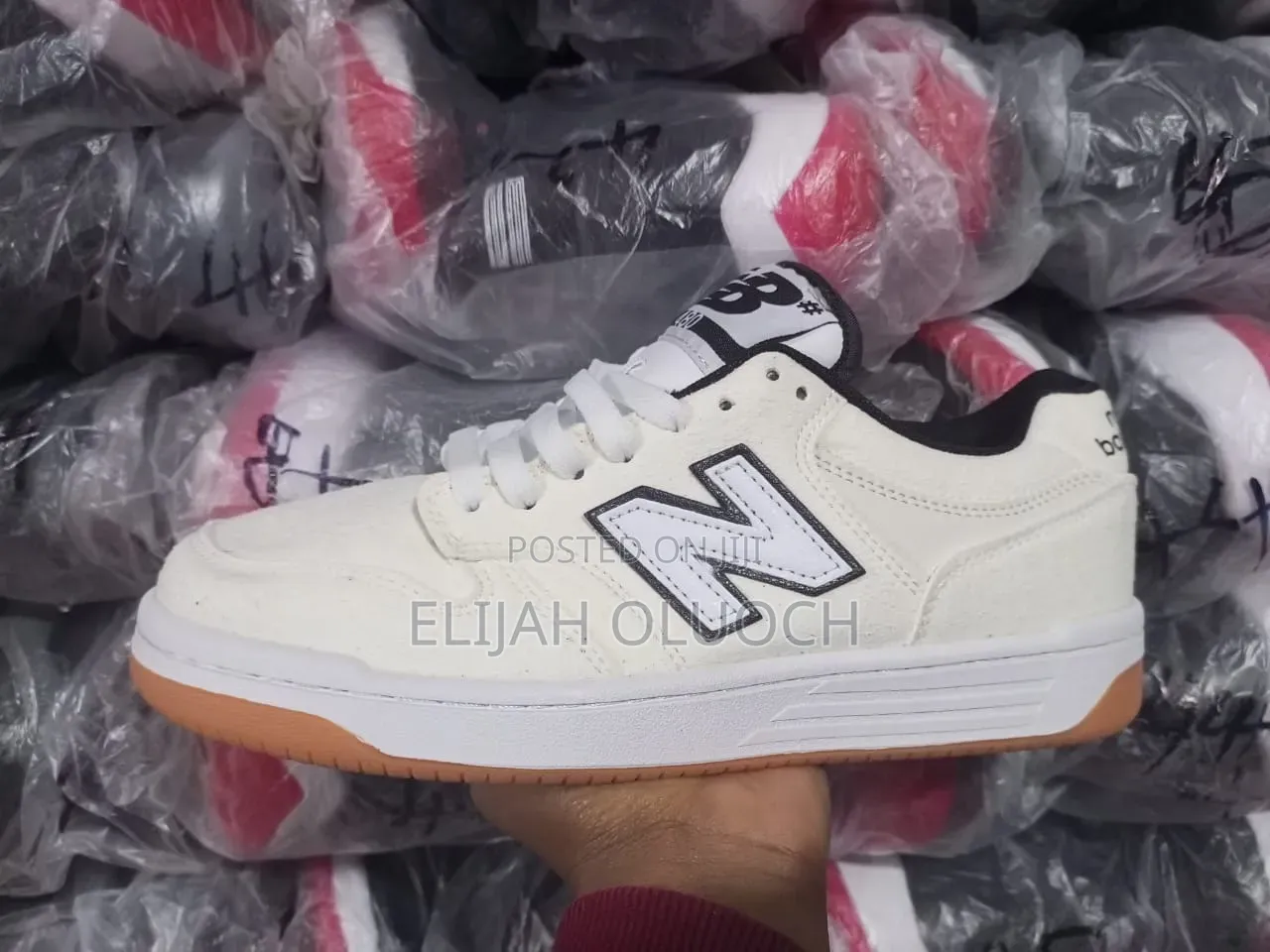 New Balance Numeric 480 Skate Cream and White