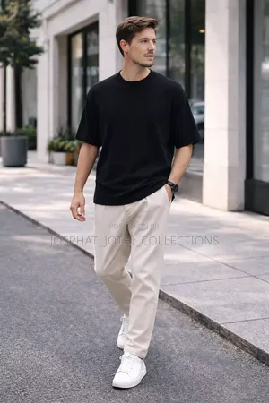 Black Cotton T-Shirt 1
