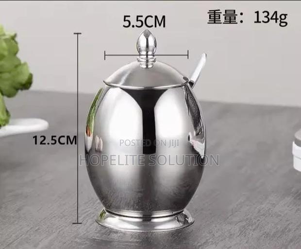 Egg Shaped Kitchen Spice Seasoning Dish/ Dining Sugar Dish - main view