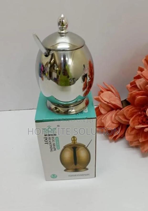 Egg Shaped Kitchen Spice Seasoning Dish/ Dining Sugar Dish - thumbnail 2