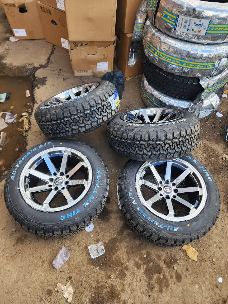 Size 15 Offset Rims With Offroad Tyres