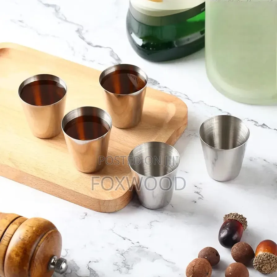 Stainless Steel Tot Glass 30ml 6pcs