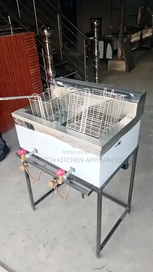 Stainless Steel Double Gas Fryer