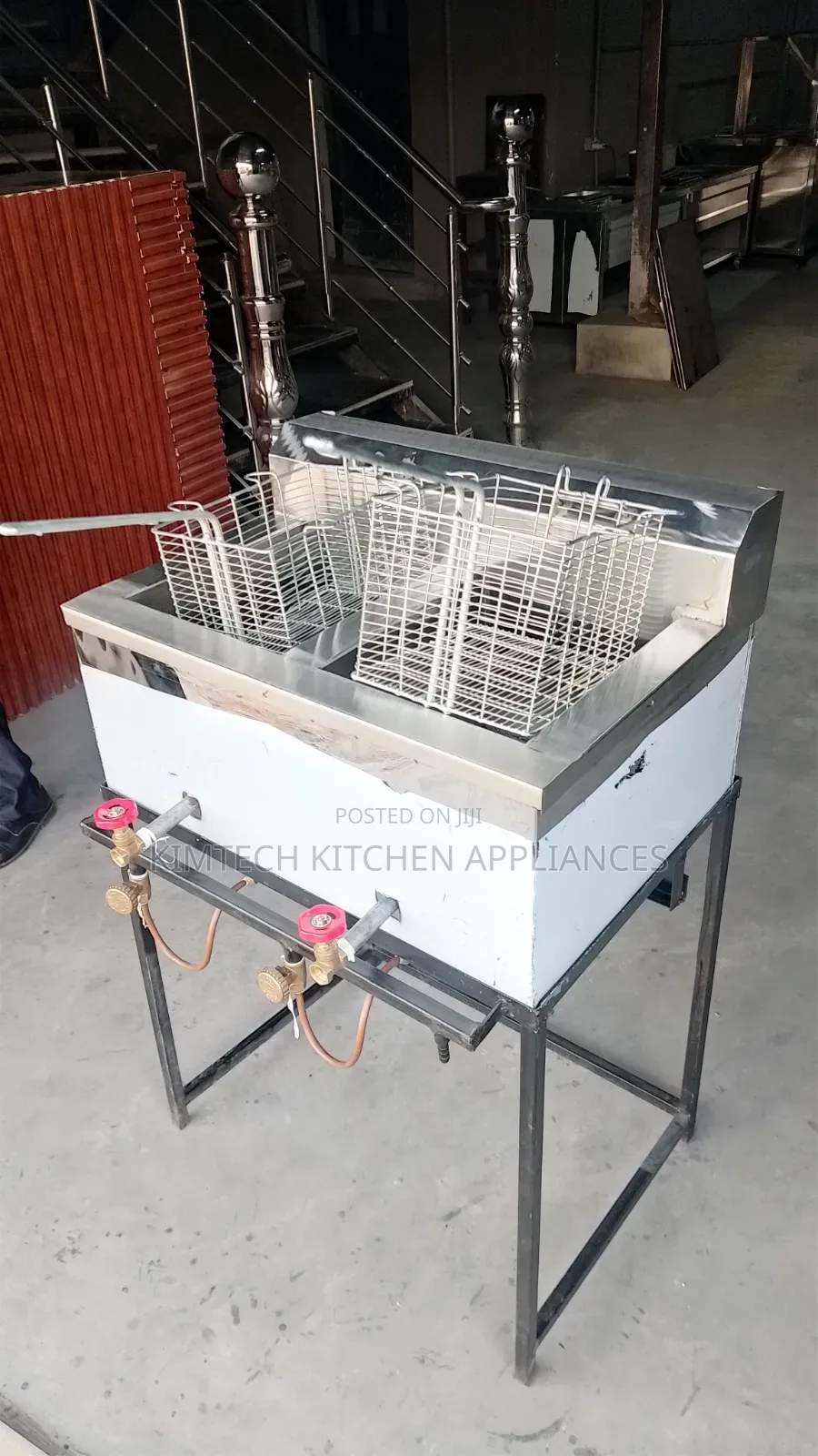 Stainless Steel Double Gas Fryer