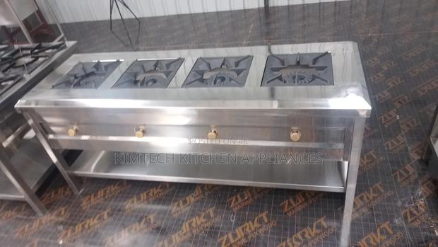 Stainless Steel 3burner Cooker With Imported Grill