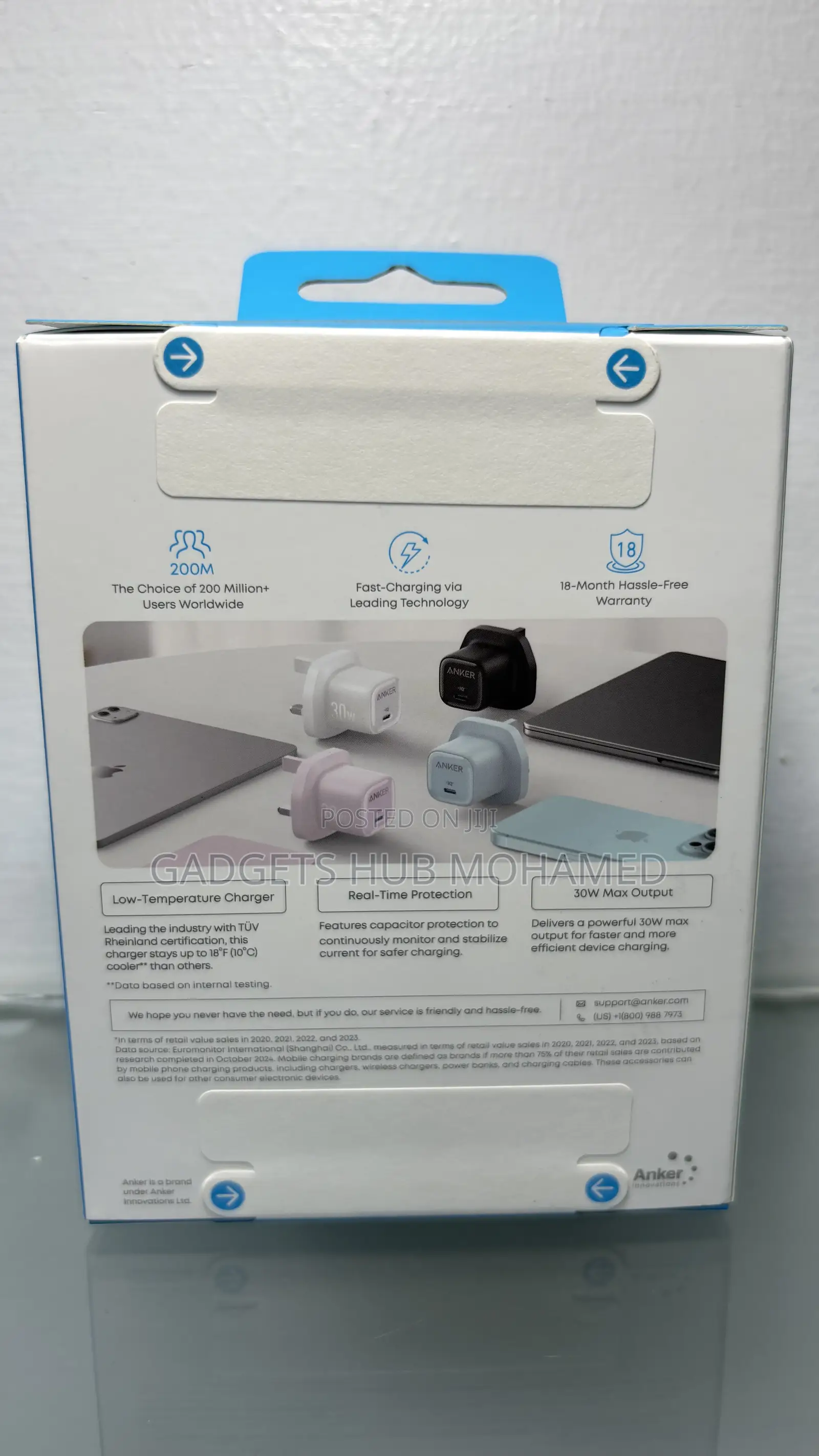 Anker Zolo Charger (30w, Pd 3.0, With 1m Usb-C to Usb-C Cable)