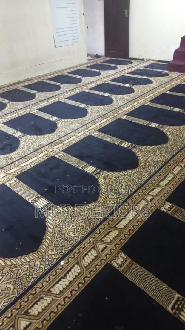Thick Mosque Carpet Rolls – Comfortable Non-Slip - main view
