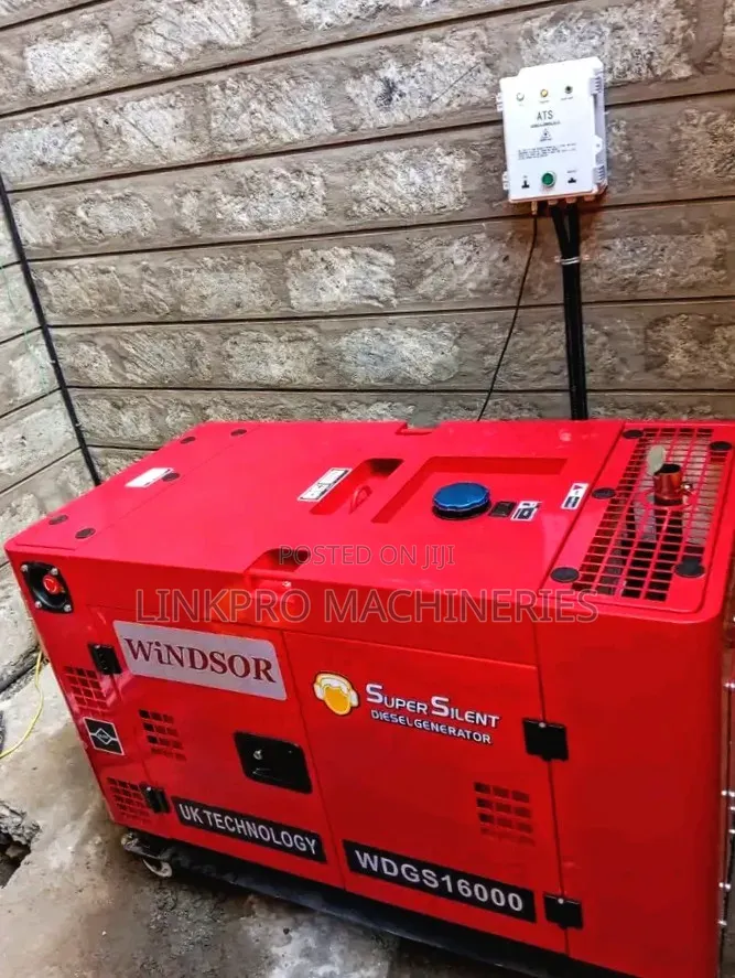 Windsor Uk 16kva Silent Diesel Generator Water Cooled With Ats
