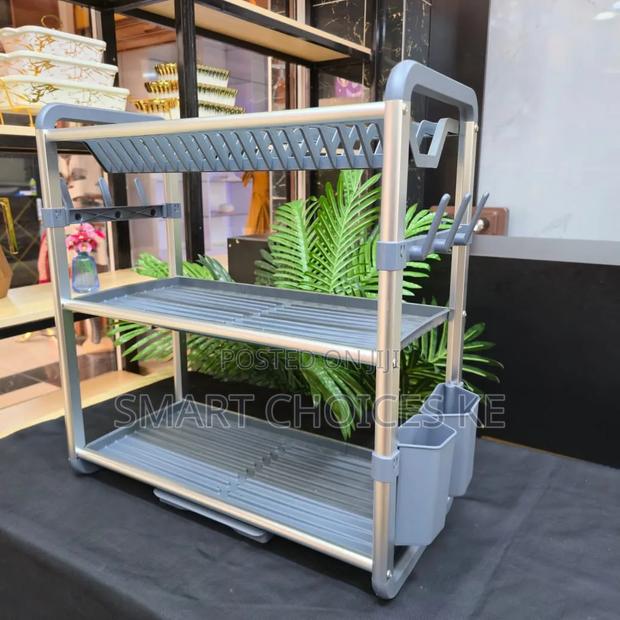 Aluminium 3 Tier Dish Rack - thumbnail 3
