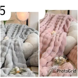 Big Size Soft Bubble Winter Throw Blanket Plain