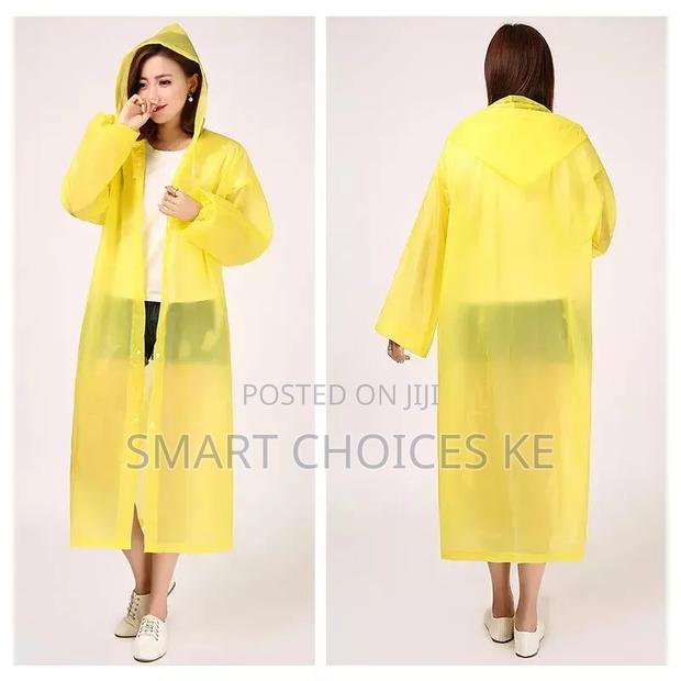 Men and Women Reusable Waterproof Jacket, Button Hooded Raincoat - thumbnail 3