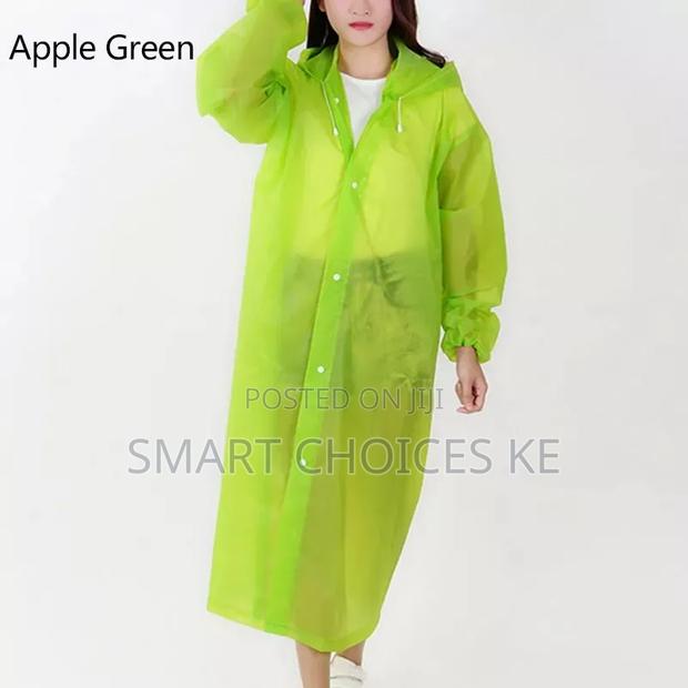 Men and Women Reusable Waterproof Jacket, Button Hooded Raincoat - thumbnail 4