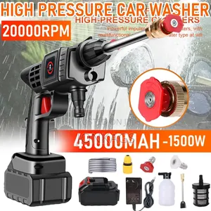 Portable Wireless Multifunctional High Pressure Car Washer Pumb 96v