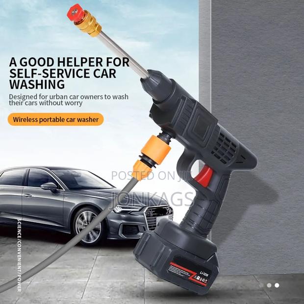 Electric Cordless High Pressure Water Spray Gun Car Washer Gun - thumbnail 11