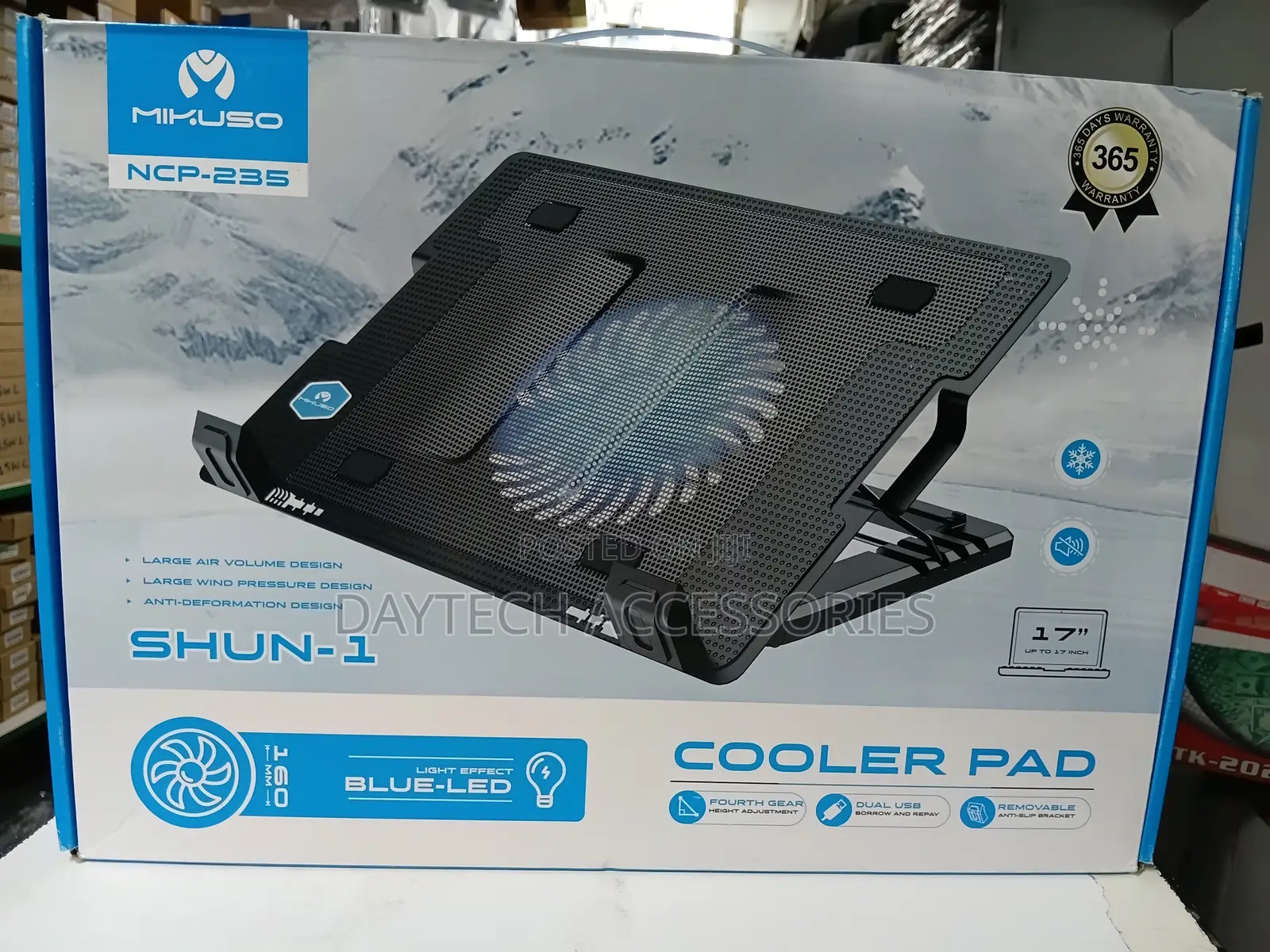 Mikuso Notebook Cooling Pad NCP-235 With Stand