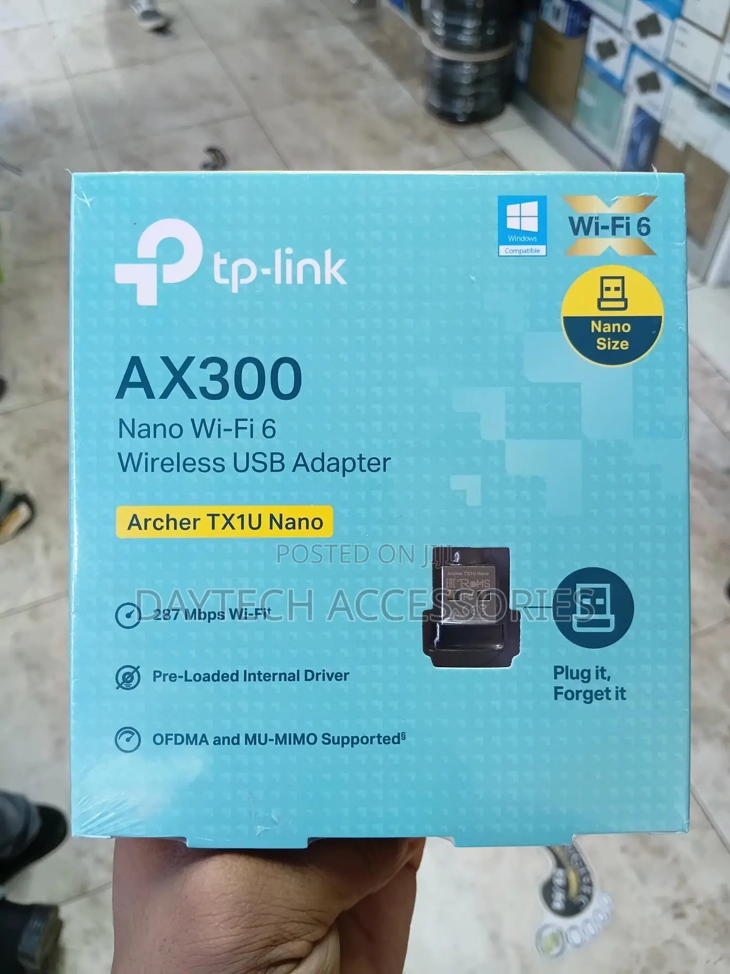 Tp-Link Archer Tx1u Nano Ax300 Wi-Fi 6 Wireless Usb Wifi Adapter.