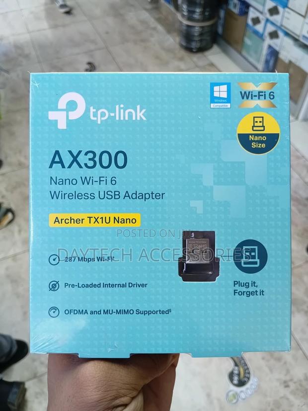 Tp-Link Archer Tx1u Nano Ax300 Wi-Fi 6 Wireless Usb Wifi Adapter.