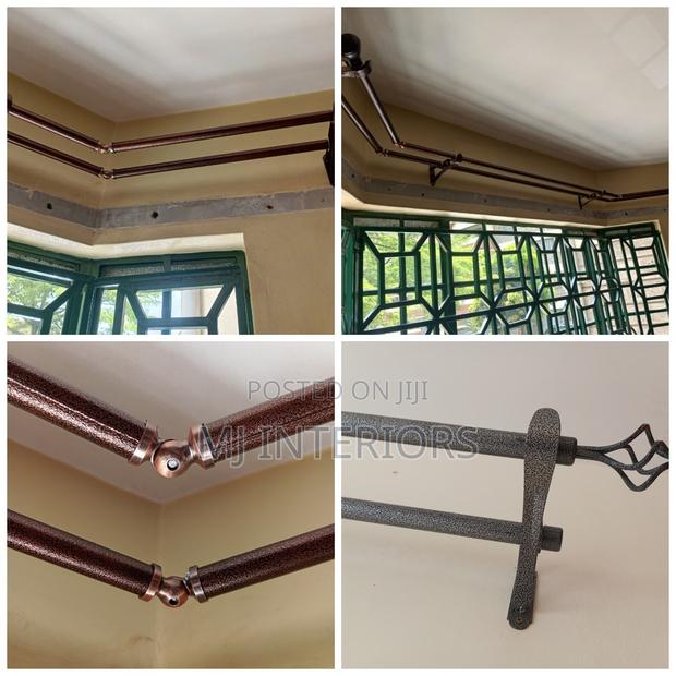 Long-Lasting Curtain Rod Fittings Jua Kali Rods