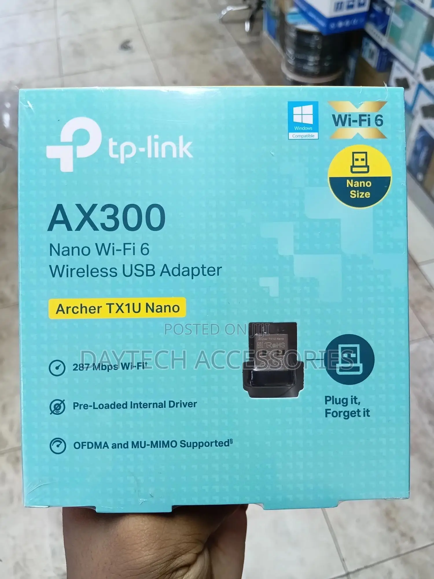 Tp-Link Ax300 Nano Wi-Fi 6 Wireless Usb Wifi Adapter - Black