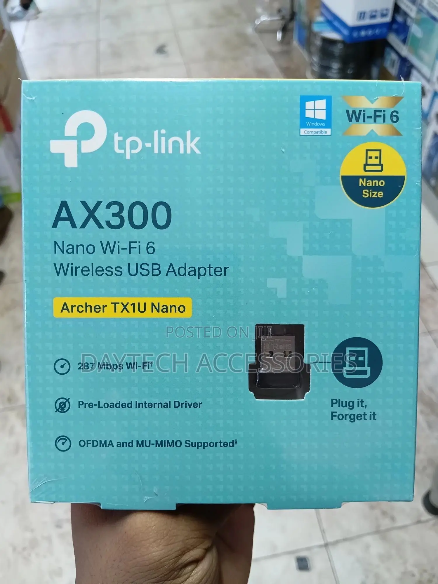 Tp-Link Ax300 Nano Wi-Fi 6 Wireless Usb Wifi Adapter - Black