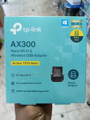Tp-Link Ax300 Nano Wi-Fi 6 Wireless Usb Wifi Adapter - Black