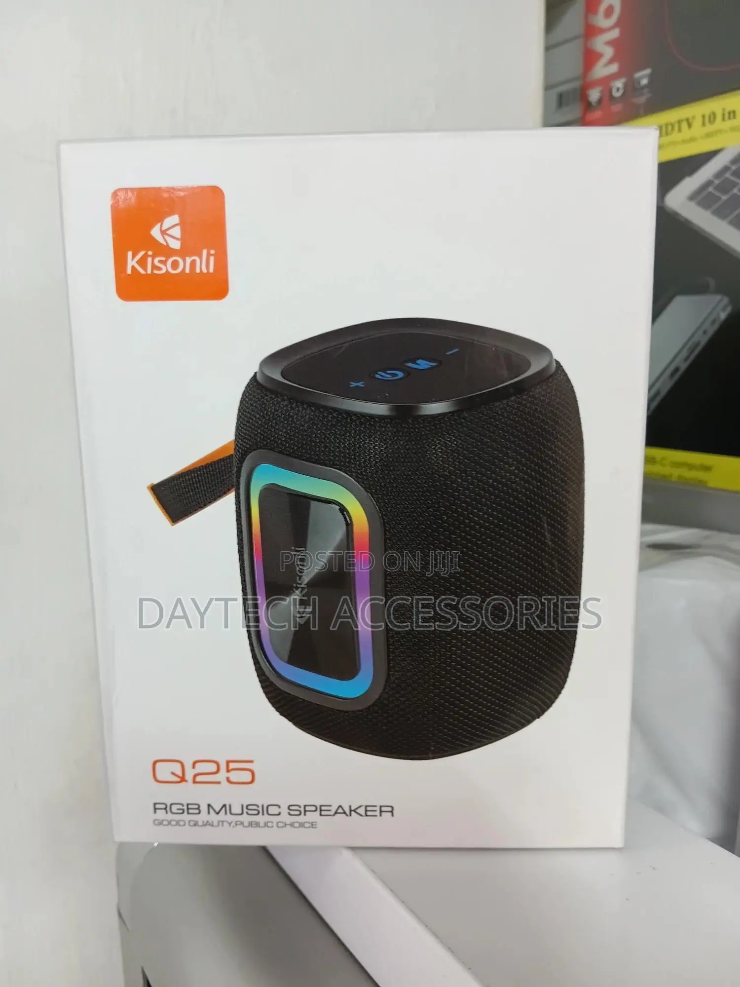 Kisonli Q25 Bluetooth Speaker 12w Waterproof Ipx5 RGB Light