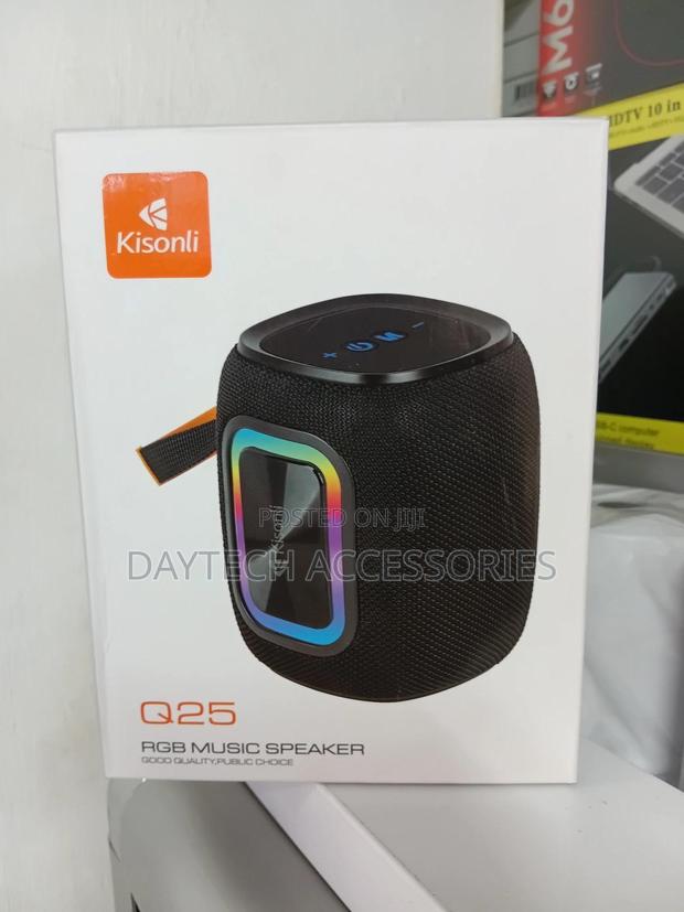 Kisonli Q25 Bluetooth Speaker 12w Waterproof Ipx5 RGB Light - thumbnail 2