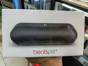 This Is a Beats Pill+ Wireless Portable Bluetooth Speaker in Black.
