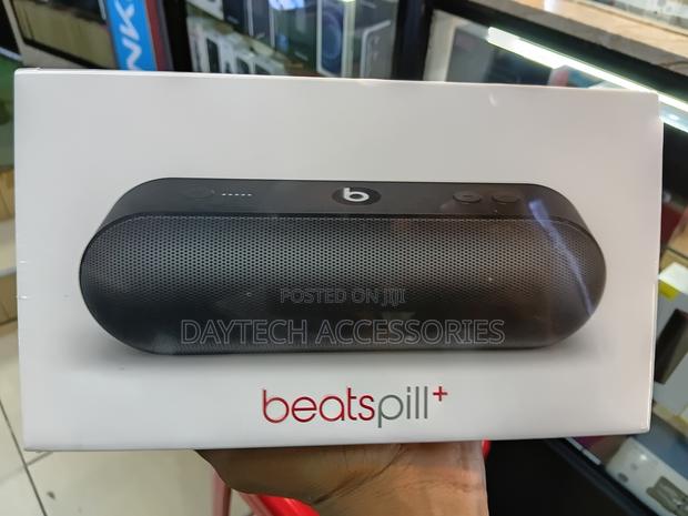 This Is a Beats Pill+ Wireless Portable Bluetooth Speaker in Black.