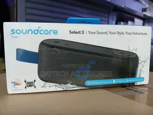This Is a Soundcore Select 3 Portable Bluetooth Speaker.
