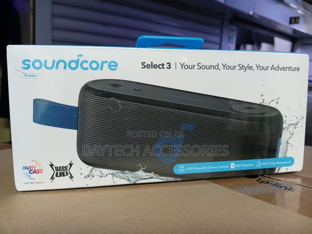 This Is a Soundcore Select 3 Portable Bluetooth Speaker.