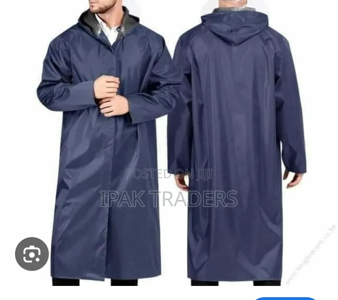 Heavy Duty Raincoat 
With a Hood 
Zipper
Black Navy Blue