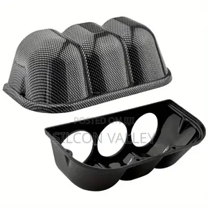 Triple Gauge Holder With Carbonfiber Print