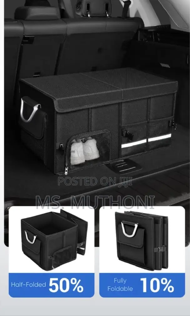 Collapsible Car Trunk / Boot Organizer With Shoe Compartment