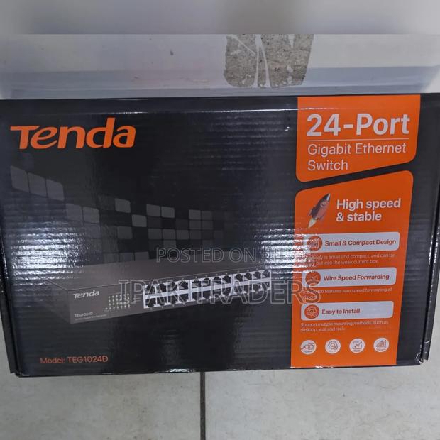 Tenda 24 Port Gigabit Ethernet Switch Model Teg1024d