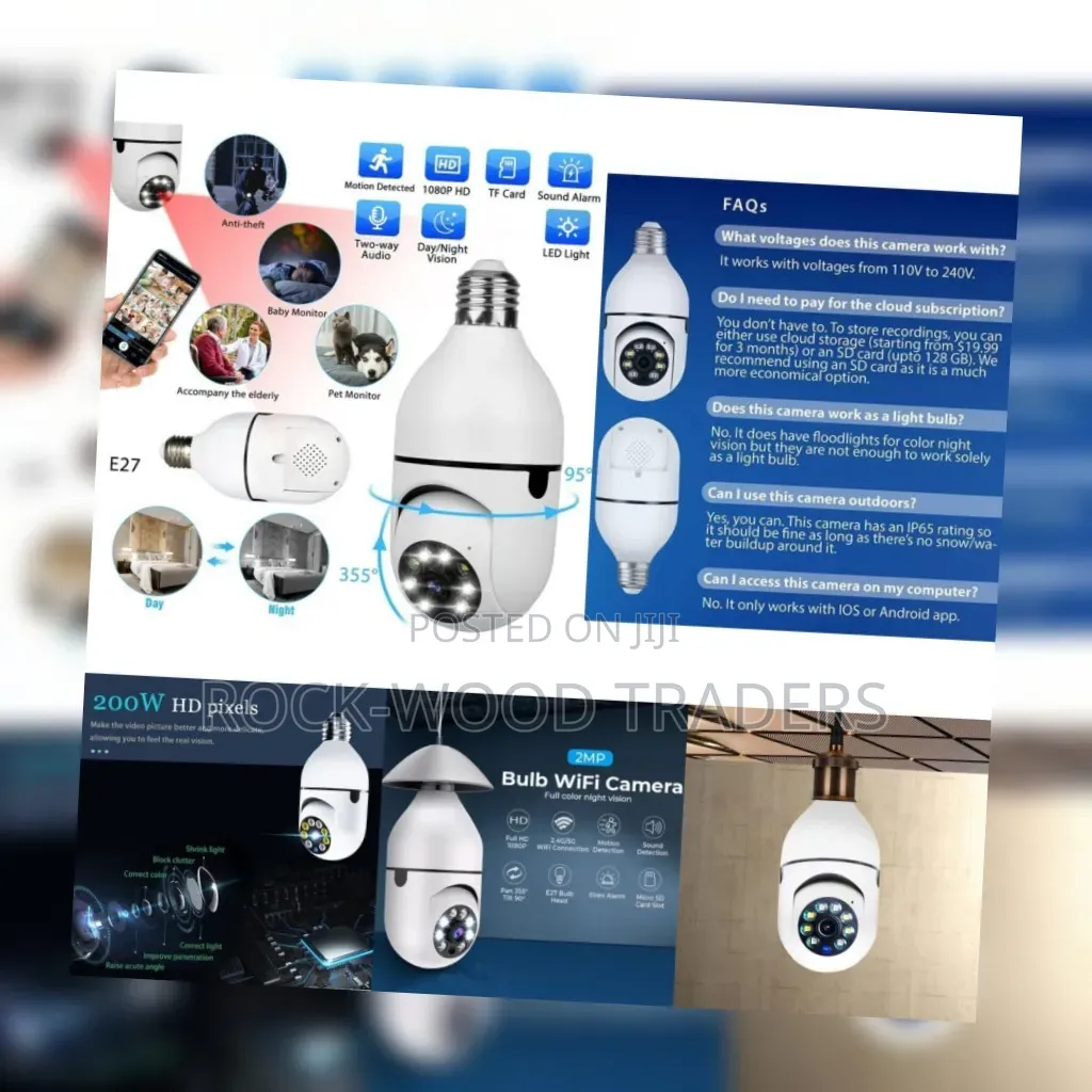 Rotating Wifi Camera Bulb