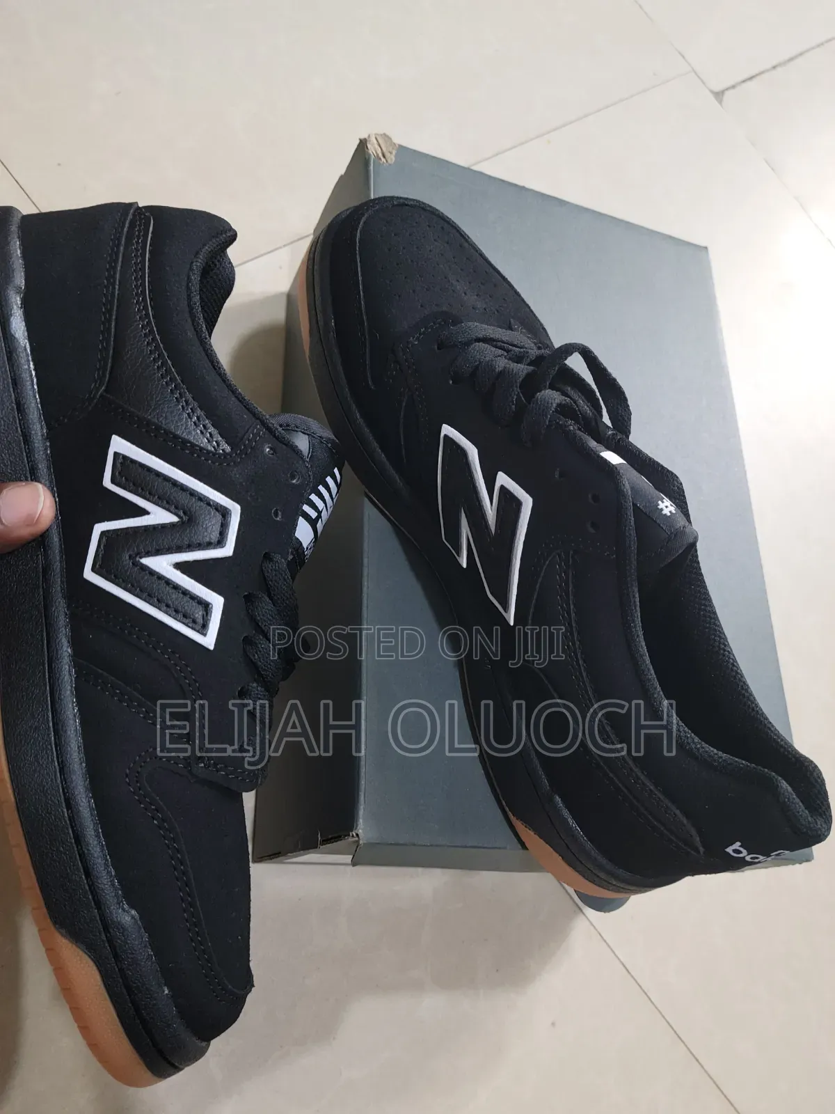 Black and White New Balance Numeric 480 Skate With a Gum Rubber Sole