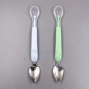 Dual Head Baby Feeding Spoon KSH 100 Each, Stainless Steel End