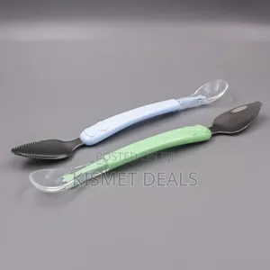 Dual Head Baby Feeding Spoon KSH 100 Each, Stainless Steel End