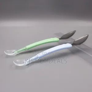 Dual Head Baby Feeding Spoon KSH 100 Each, Stainless Steel End