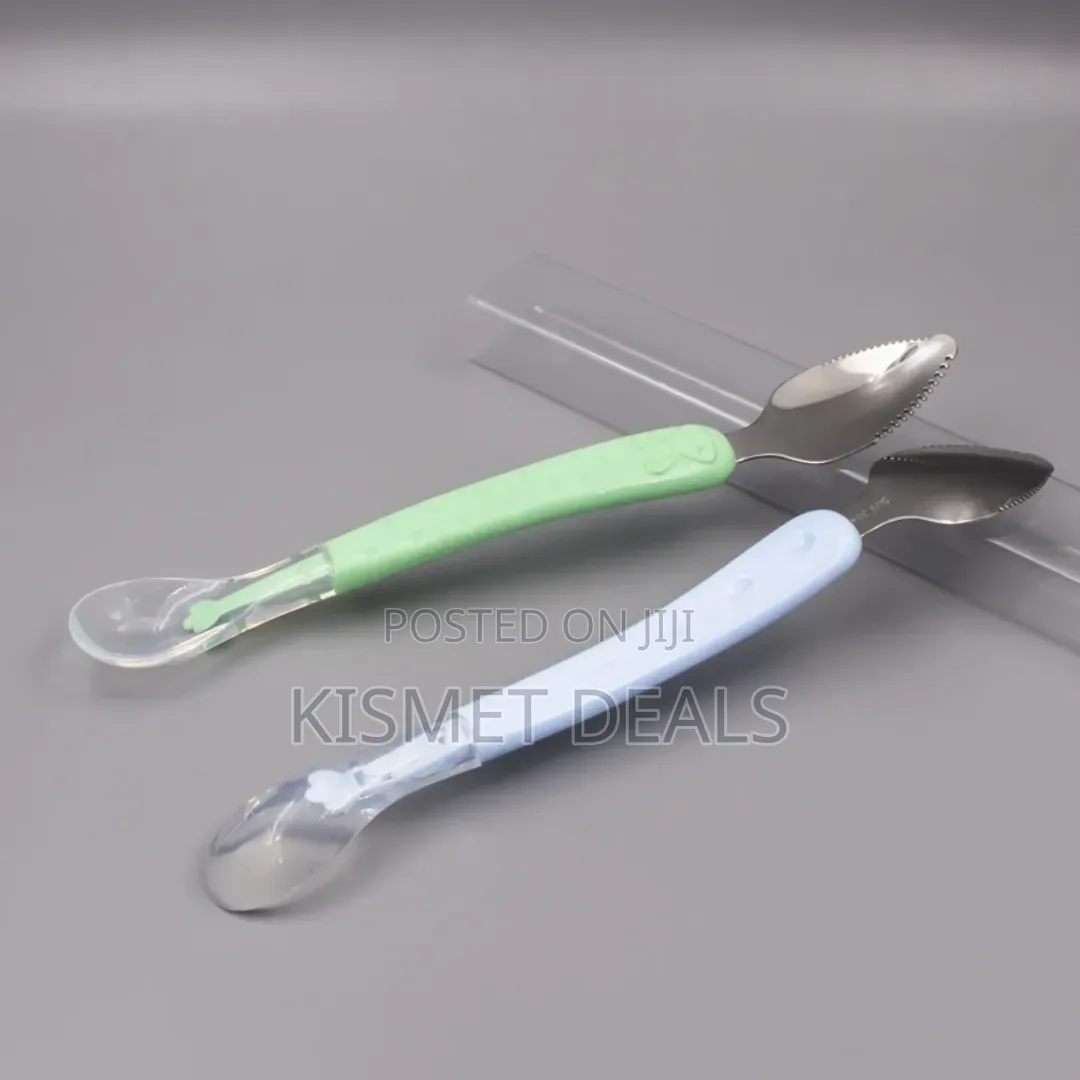 Dual Head Baby Feeding Spoon KSH 100 Each, Stainless Steel End