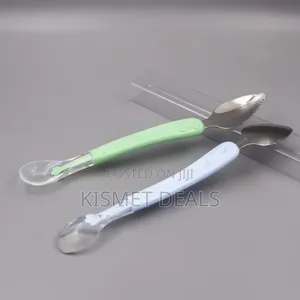 Dual Head Baby Feeding Spoon KSH 100 Each, Stainless Steel End