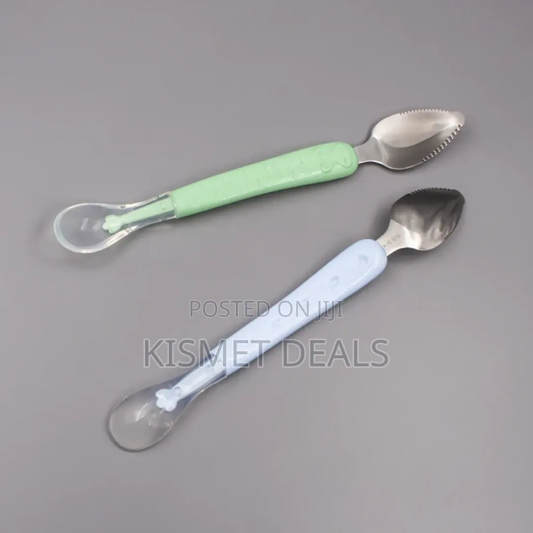 Dual Head Baby Feeding Spoon KSH 100 Each, Stainless Steel End